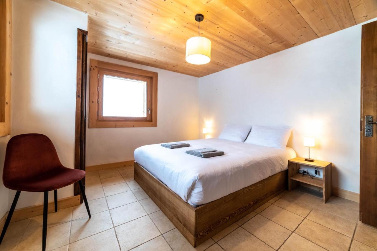 מגב Chalet Vue Mont-Blanc, +4 Chambres, Cheminee מראה חיצוני תמונה