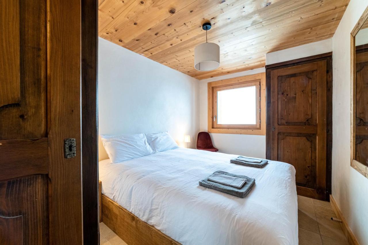 מגב Chalet Vue Mont-Blanc, +4 Chambres, Cheminee מראה חיצוני תמונה