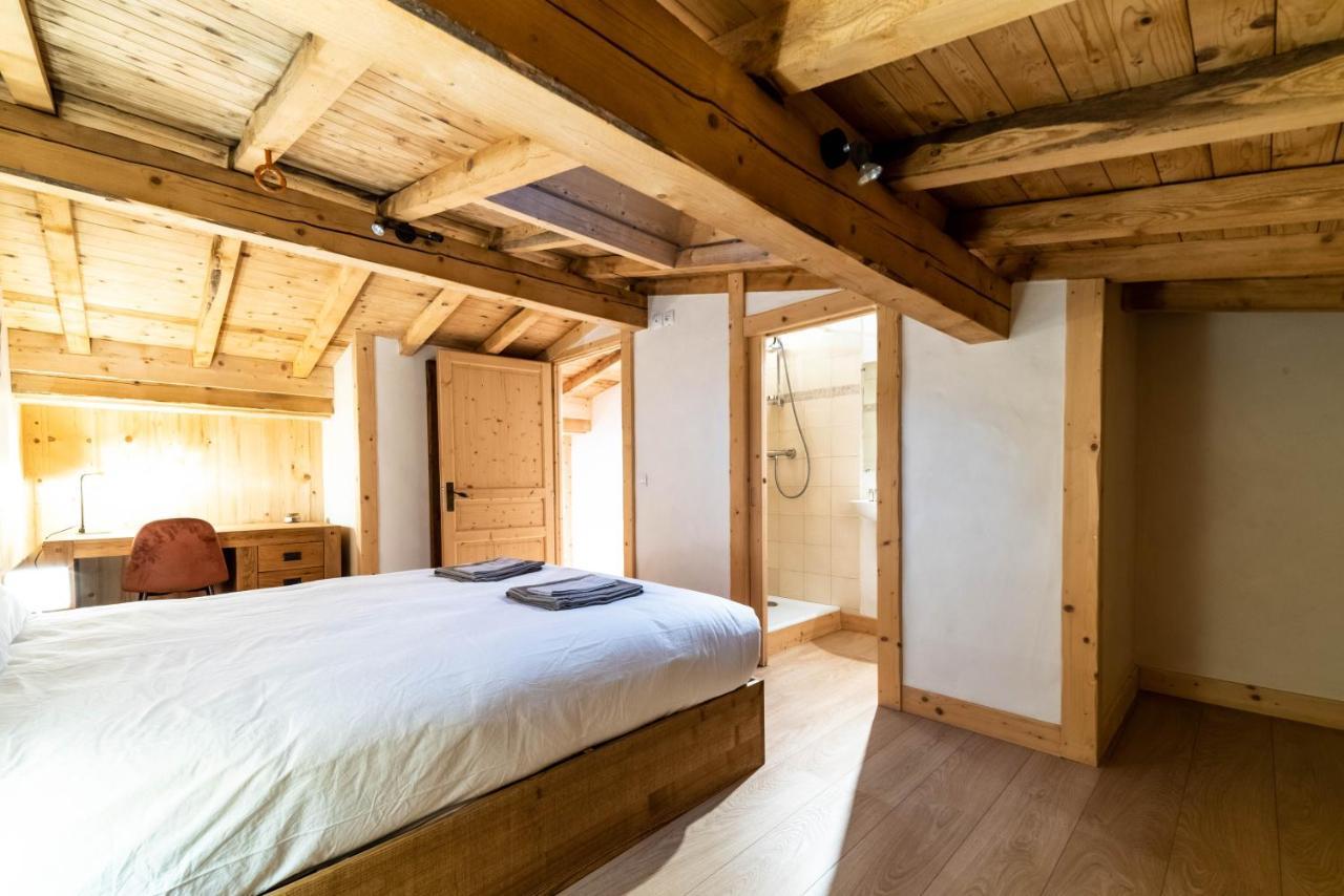 מגב Chalet Vue Mont-Blanc, +4 Chambres, Cheminee מראה חיצוני תמונה